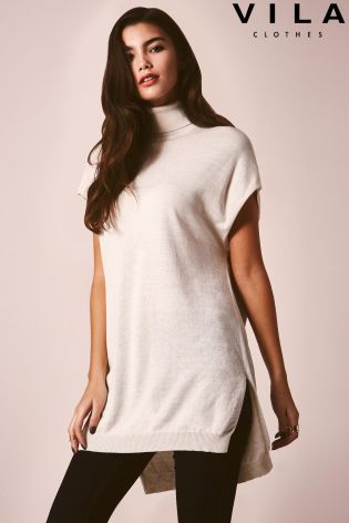 Vila High Neck Knit Jumper